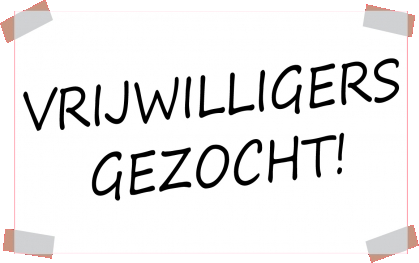 Vrijwilligersgezocht Vrijwilligersgezocht